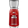 Image de Smeg CGF11RDEU 50's Style, boîtier en aluminium moulé sous pression, peint, rouge, Moulin à café, Rouge