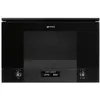 Image de Micro-ondes combiné encastrable Smeg MP122B3 850 W Noir Intense