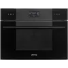 Image de Four compact encastrable Smeg SO4102S3B3 noir intense combiné vapeur Steam100 Vapor Clean 45 cm
