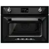 Image de Micro-ondes combiné Encastrable Smeg SO4902M1N 40 L Noir