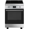 Image de Cuisinière Smeg C6IMXT2 inox / verre noir Sinfonia 60 cm induction