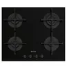 Image de SMEG Plaque gaz PV264B, 4 foyers, Semi-affleurant ou affleurant