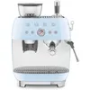 Image de Expresso avec broyeur Smeg EGF03PBEU Bleu azur