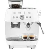 Image de Smeg EGF03WHEU Machine à café espresso, Style 50s, blanc, Machines à expresso, Blanc