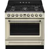 Image de Centre de cuisson ''Victoria'' , 90 cm, 5 bruleurs gaz dont 1 ultra-rapide 5 kW, securite thermocouples, Four multifonction, vapor clean 115 litres net, porte temperee triple vitre a fermeture douce, porte interieure demontable, classe A