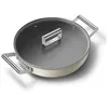 Image de Sauteuse crème mat 28cm + couvercle Smeg DPF2812CRM
