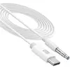 Image de Cellularline Câble audio AUX 100cm USB C USB Type-C vers jack 3,5mm (1 m, Câble AUX), Câble audio
