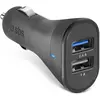 Image de SBS Chargeur pour voiture avec deux sorties USB, Adaptateur pour véhicule, Noir