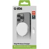 Image de SBS Chargement sans fil Mag Indoor (15 W), Chargeur sans fil, Blanc