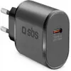 Image de SBS Chargeur USB-C PD 25W noir (25 W, 1 portion), Chargeur USB, Noir