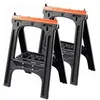Image de TOOD Lot de 2 tréteaux pliants 60x10x80 cm charge maximale 200 kg