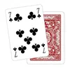 Image de Dal Negro cartes à jouer avec motif floral Carton de poker rouge