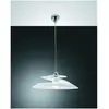 Image de Fabas Luce, Suspension, Suspension Aragon E27 60W métal chromé verre blanc IP20 - Made in Italy (E27)