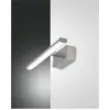 Image de Fabas Luce, Éclairage pour tableau + miroir, Applique murale Nala en chrome 6W 540lm IP44 (540 lm)