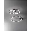 Image de Fabas Luce, Plafonnier, Plafonnier Giotto 36W 3240lm en noir (3240 lm)