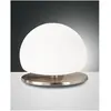 Image de Fabas Luce, Lampe de table, Lampe de table LED MORGANA, G9 LED, 1x 3W, 3000K, 220lm, IP20, nickel satiné (220 lm, G9)