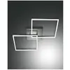 Image de Fabas Luce, Plafonnier, Plafonnier Bard en anthracite 650x650mm (4680 lm)