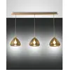 Image de Fabas Luce, Suspension, Suspension Glow E27 2000x250mm laiton (E27, 2000 lm)