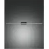 Image de Fabas Luce, Éclairage pour tableau + miroir, Applique murale LED Nala noire IP44 20W 336129101 (1820 lm)