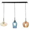 Image de Fabas Luce, Suspension, 372548363Pendelle Olbia ambre,bleu azur,champagne (E27)