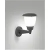 Image de Fabas Luce, Éclairage d'extérieur, THIAGO DARK GREY E27 Wandleuchte Dunkel Grau 6566-21-294 (E27, IP54)