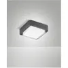 Image de Fabas Luce, Plafonnier, DIUK DARK GREY LED Deckenleuchte 12W warmweiss Dunkel Grau 6548-61-294 (1620 lm)