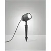 Image de Fabas Luce, Éclairage d'extérieur, BORIS DARK GREY LED Erdspiess 8W warmweiss Dunkel Grau 6550-71-294 (700 lm, IP65)