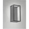 Image de Fabas Luce, Éclairage d'extérieur, SPIRIT DARK GREY LED Wandleuchte 8W warmweiss Dunkel Grau 6535-21-294 (1022 lm, IP54)