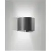 Image de Fabas Luce, Éclairage d'extérieur, CODY DARK GREY LED Wandleuchte 12W warmweiss Dunkel Grau 6542-21-294 (1448 lm, IP54)