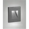 Image de Fabas Luce, Éclairage d'extérieur, SWAY DARK GREY LED Stufenbeleuchtung 3W warmweiss Dunkel Grau 6574-02-294 (215 lm, IP65)