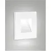 Image de Fabas Luce, Éclairage d'extérieur, SWAY WHITE LED Stufenbeleuchtung 3W warmweiss Weiss 6574-02-254 (215 lm, IP65)
