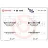 Image de 4 Plaquettes De Frein Brembo P06023