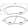 Image de 4 Plaquettes De Frein Brembo P15002
