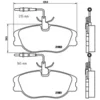 Image de 4 Plaquettes De Frein Brembo P23061