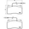 Image de 4 Plaquettes De Frein Brembo P23082