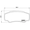 Image de 4 Plaquettes De Frein Brembo P23093