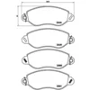 Image de 4 Plaquettes De Frein Brembo P24053