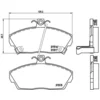 Image de 4 Plaquettes De Frein Brembo P28020