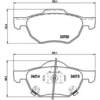 Image de 4 Plaquettes De Frein Brembo P28036