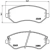 Image de 4 Plaquettes De Frein Brembo P37007