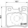 Image de 4 Plaquettes De Frein Brembo P50009