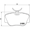 Image de 4 Plaquettes De Frein Brembo P50011
