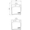 Image de 4 Plaquettes De Frein Brembo P50033