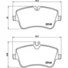 Image de 4 Plaquettes De Frein Brembo P50046