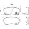 Image de 4 Plaquettes De Frein Brembo P56027