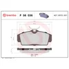 Image de 4 Plaquettes De Frein Brembo P56036