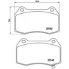 Image de 4 Plaquettes De Frein Brembo P56047
