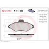 Image de 4 Plaquettes De Frein Brembo P61052