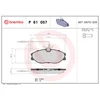Image de 4 Plaquettes De Frein Brembo P61057