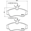 Image de 4 Plaquettes De Frein Brembo P61060